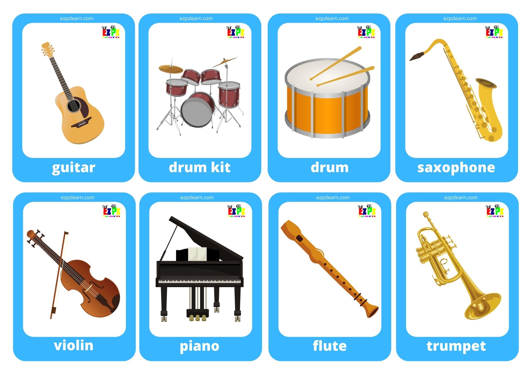 musical-instruments-game-cards-mini-flashcards-ezpzlearn
